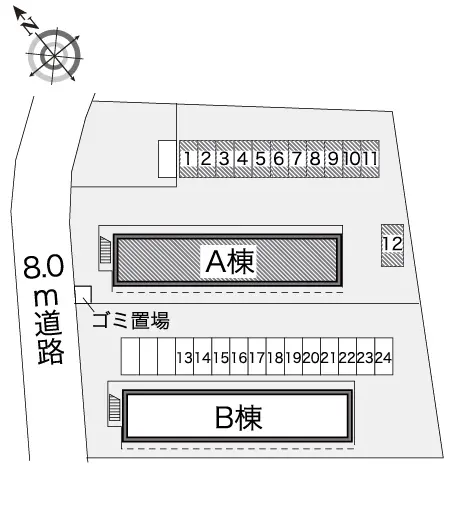 ★手数料０円★千葉市稲毛区園生町　月極駐車場（LP）